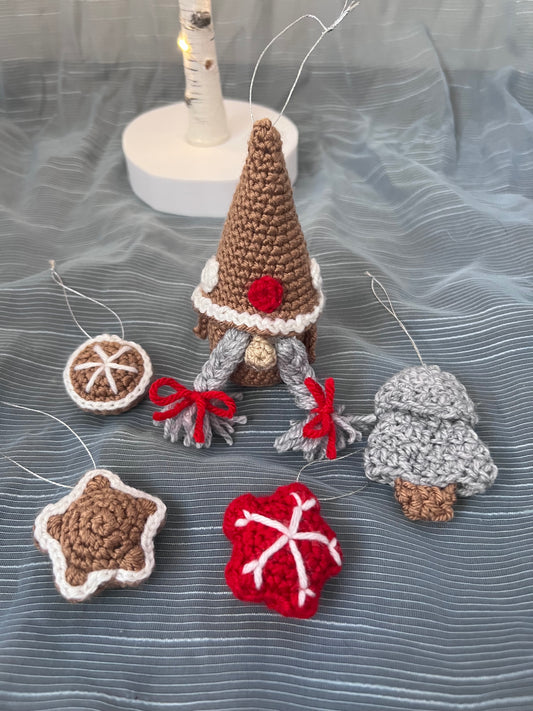 Set of 5 Christmas ornaments