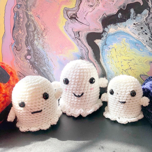 Glow in the dark Amigurumi ghost!