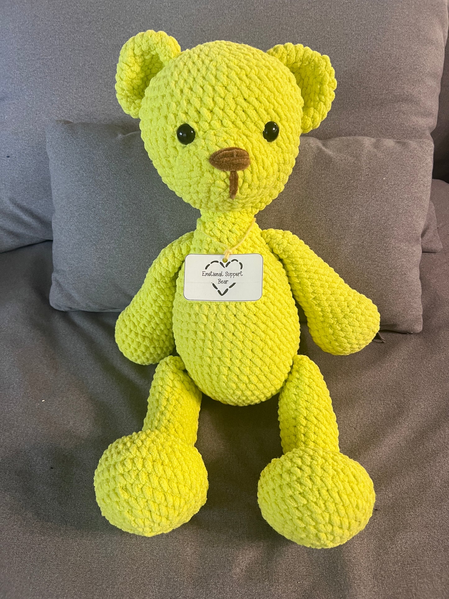 Large Emotional support teddy bear (24 inches)