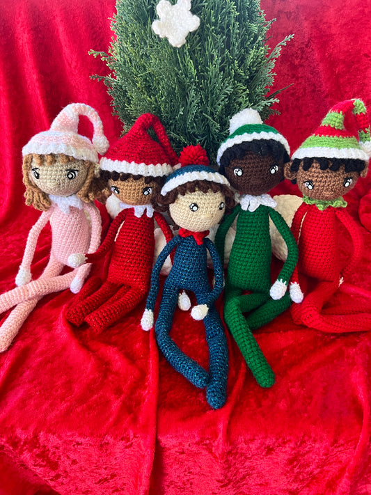 Handmade Crochet Elf on the Shelf Doll – Customizable and Inclusive