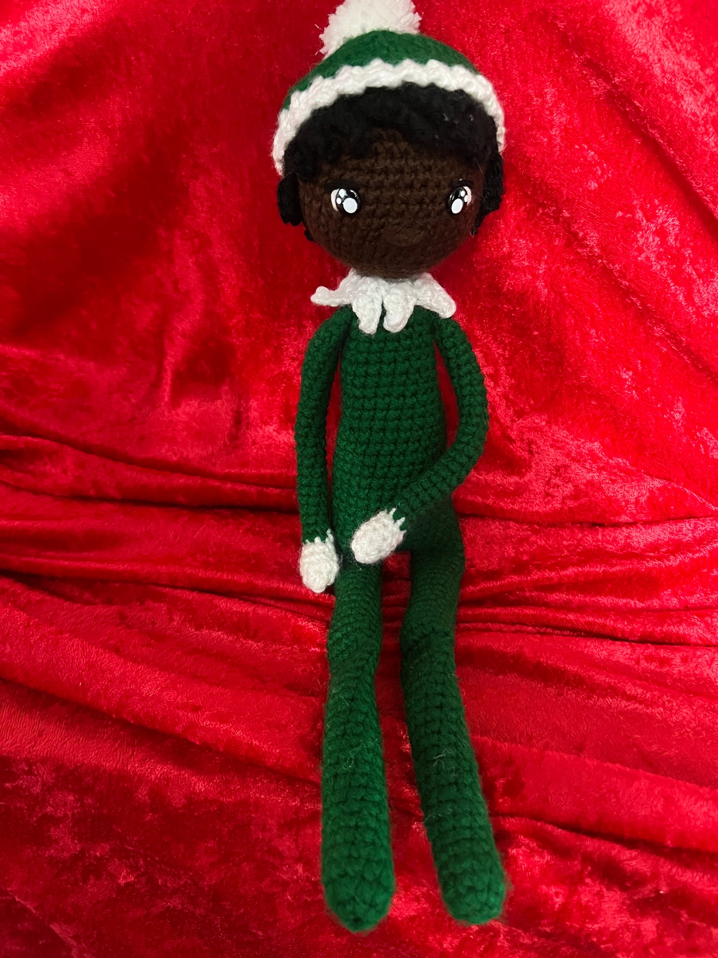 Handmade Crochet Elf on the Shelf Doll – Customizable and Inclusive