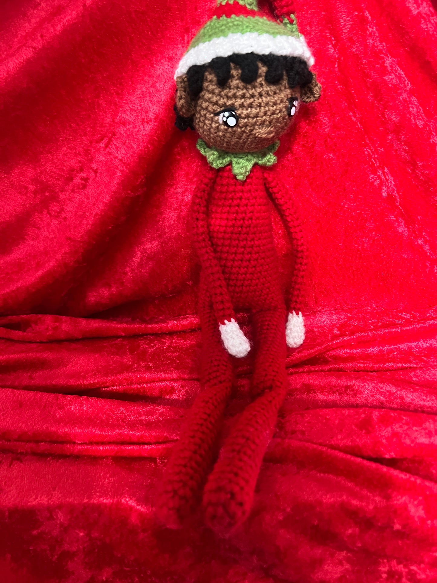 Handmade Crochet Elf on the Shelf Doll – Customizable and Inclusive