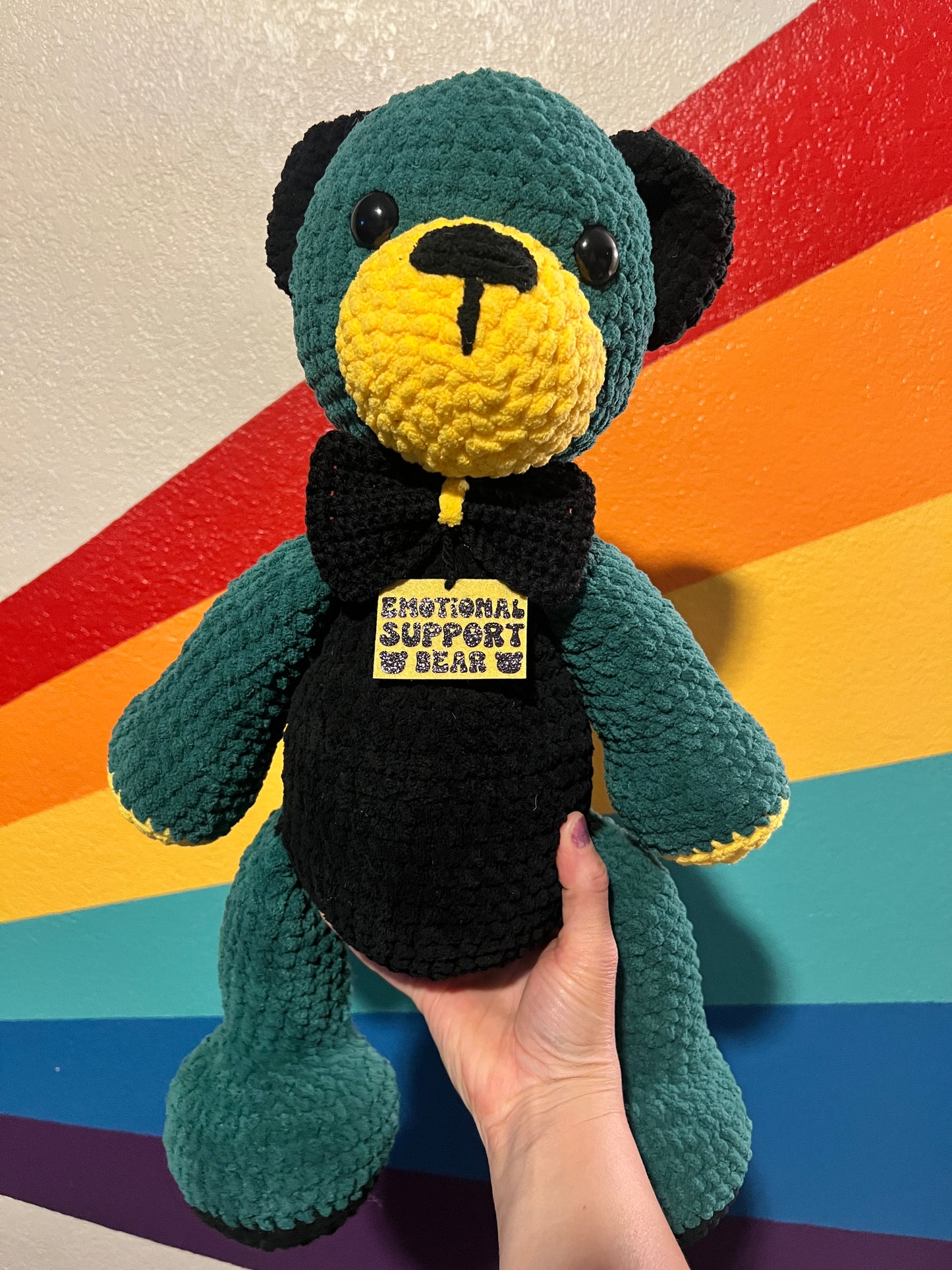 Large Emotional support teddy bear (24 inches)