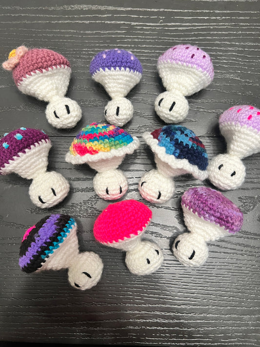 Crochet fidget Mushrooms- 5 for $10