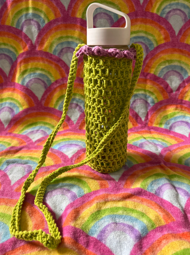 Stylish Crochet Water Bottle Holder