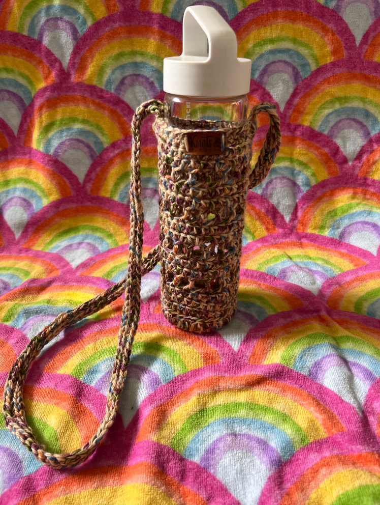 Stylish Crochet Water Bottle Holder