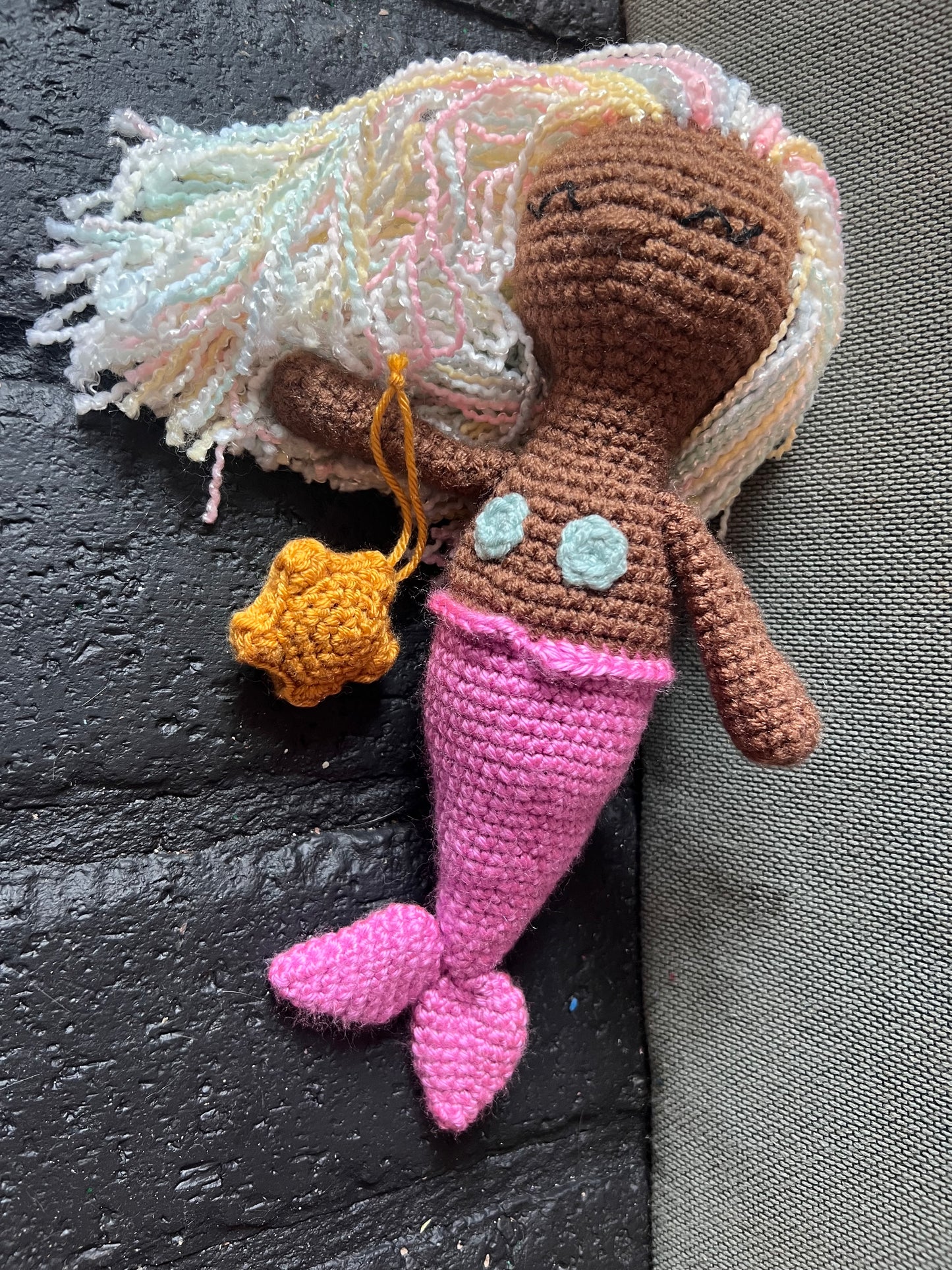 Crochet mermaid doll