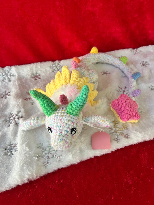 Birthday cake dragon- Made to order