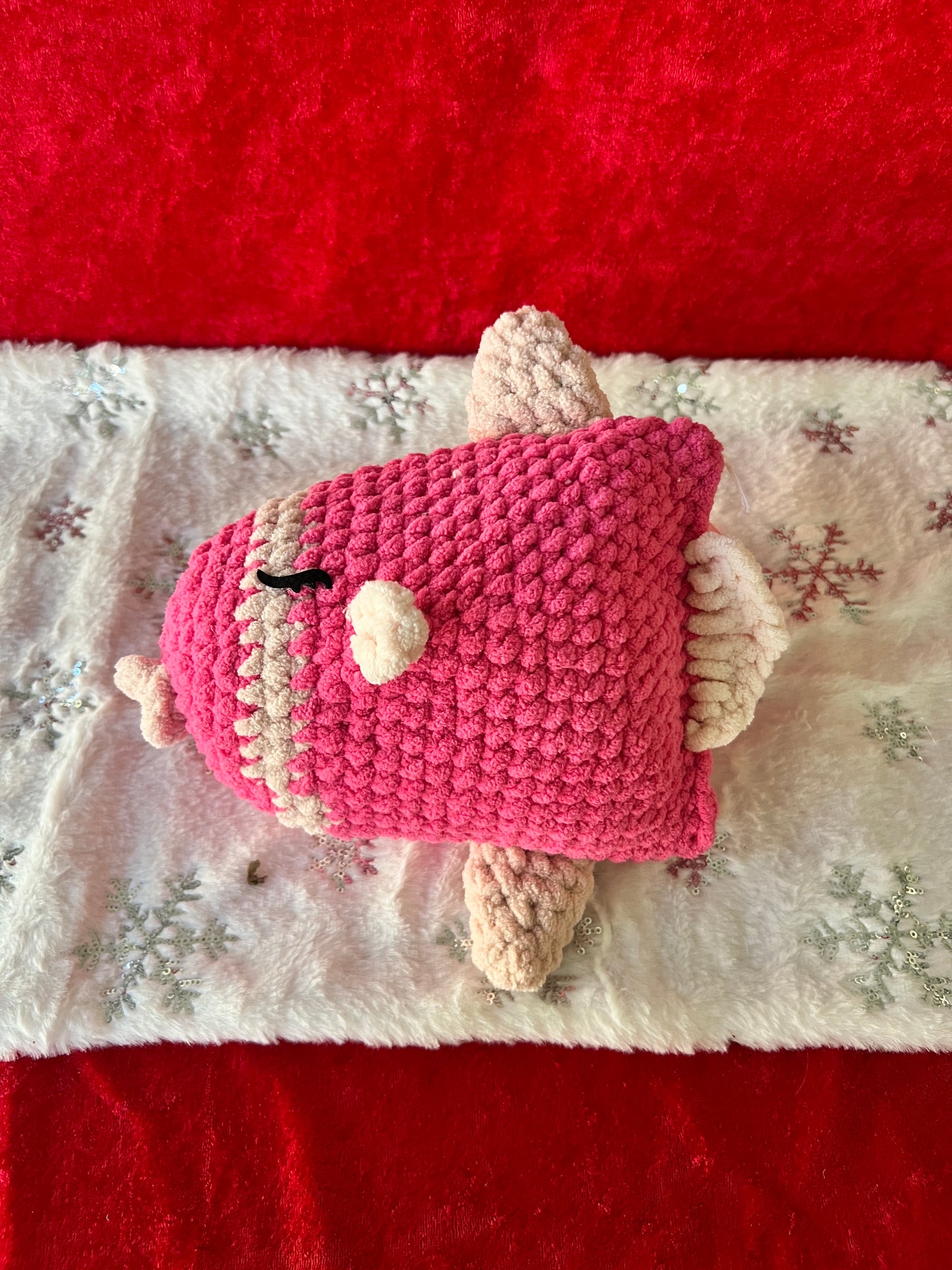 Cuddly pink sunfish- Ready to ship!