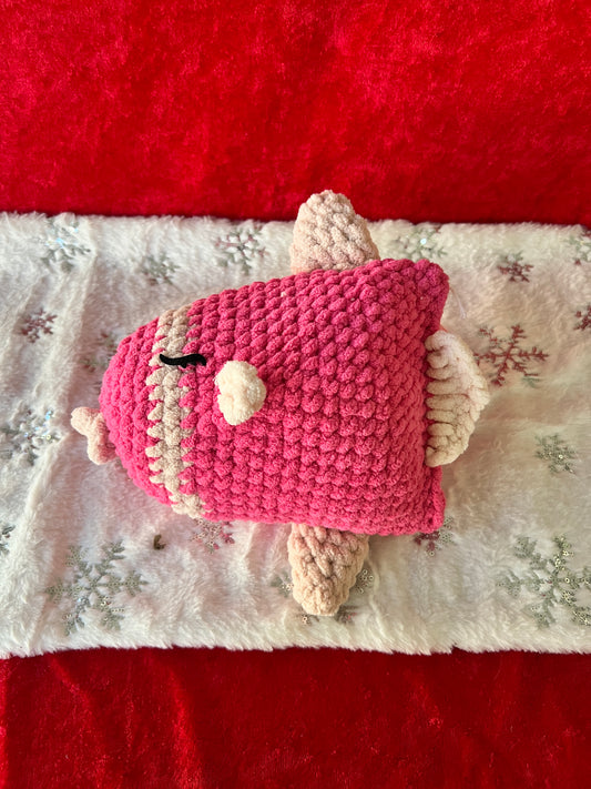 Cuddly pink sunfish- Ready to ship!